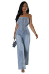 Street Queen Denim Jumpsuit