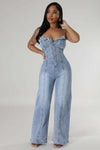 Street Queen Denim Jumpsuit