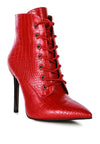 ESCALA CROC LACE - UP STILETTO BOOT - KIOKO