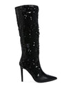 Sitarah Sequin Embellished Stiletto Long Boots - KIOKO