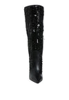 Sitarah Sequin Embellished Stiletto Long Boots - KIOKO