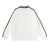 Dean's List Contrast Striped Lapel Collar Sweatshirt