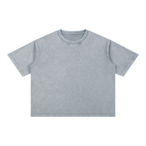 Throwback Mineral Wash Boxy Cotton T-Shirt