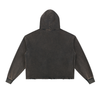 Undone Vintage Washed Frayed-Hem Hoodie