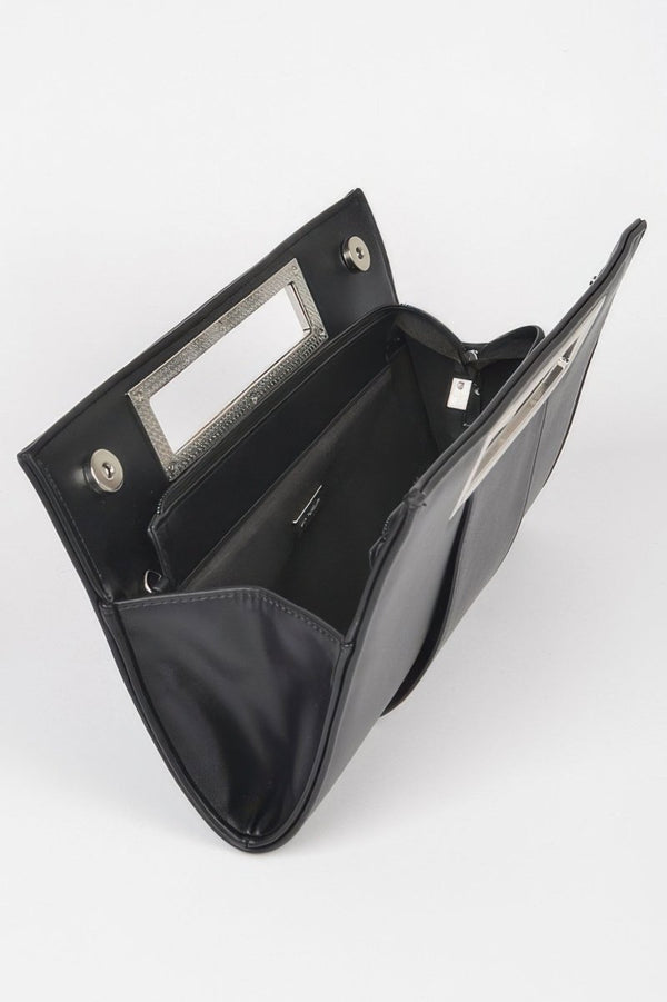 All The Drip Faux Leather Handle Clutch - KIOKO