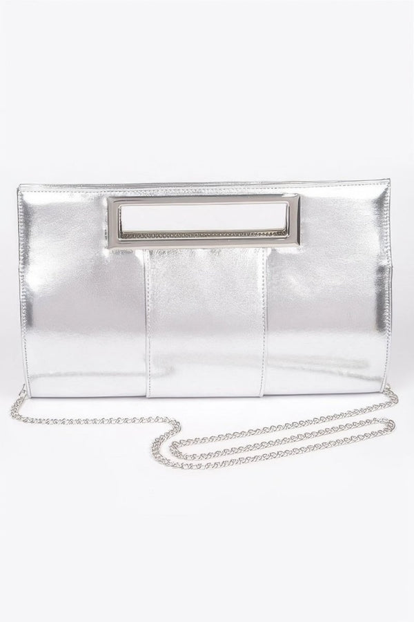 All The Drip Faux Leather Handle Clutch - KIOKO