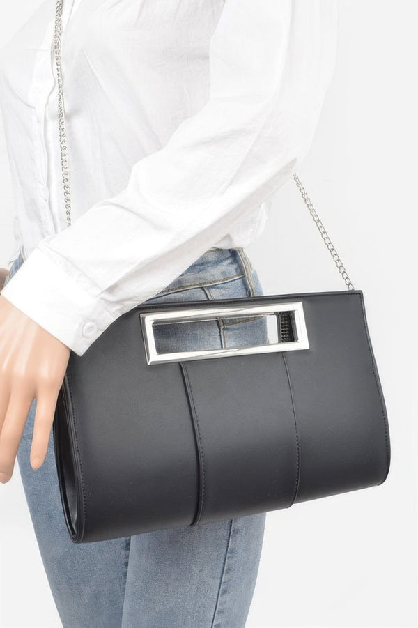 All The Drip Faux Leather Handle Clutch - KIOKO