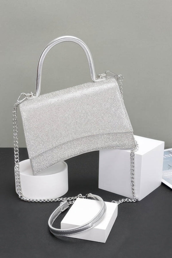 Bag Energy Rhinestone Convertible Top Handle Bag - KIOKO
