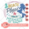 Beach Please Embroidery File - KIOKO