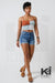 Boho Vibes Color Block Crop Top - KIOKO