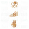 Breast Cancer Gold Boxing Glove Lapel Set