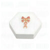 Breast Cancer Pink Ribbon Gold Brooch