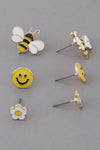 Buzzin' Real Different Stud Earrings Set - KIOKO