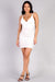 Dove Crossover Bodycon Dress