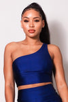 Cold Shoulder Bustier Crop Top