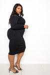 Lotta Bawdy Bodycon Sweater Dress