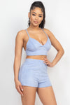 Devoe Terry Shorts Set