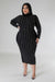 Helix Turtle Neck Midi Dress