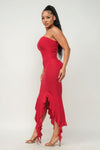 Carmen Slit Tube Maxi Dress