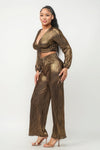 Golden Halo Pants Set