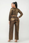 Golden Halo Pants Set