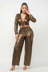 Golden Halo Pants Set