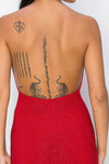 Choke Me Out Halter Necklace Dress