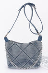 Cause A Scene 3-in-1 Washed Denim Crossbody Handbag - KIOKO