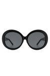 Chicago Oversize Round Sunglasses Kioko Clothing Company Black