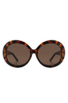 Chicago Oversize Round Sunglasses Kioko Clothing Company Brown