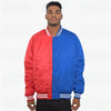 Color Block Two Tone Varsity Jacket