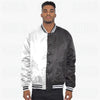 Color Block Two Tone Varsity Jacket