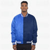 Color Block Two Tone Varsity Jacket