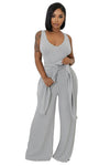 Confidence That Drips Jumpsuit Set KIOKO Clothing Company Gray Front