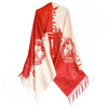 DST Sorority Luxe Red & Cream Designer Shawl