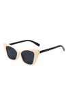 Diva Noir Square Cat Eye Sunglasses Kioko Clothing Company Cream1