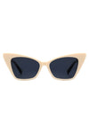 Diva Noir Square Cat Eye Sunglasses Kioko Clothing Company Cream