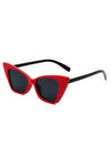 Diva Noir Square Cat Eye Sunglasses Kioko Clothing Company Red1