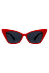 Diva Noir Square Cat Eye Sunglasses Kioko Clothing Company Red