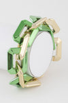 Don't Clock Me Two Toned Link Chain Bracelet - KIOKO