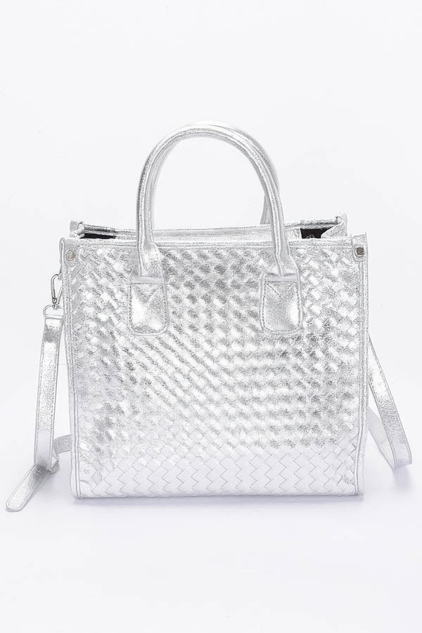 Everybody Noticed That Metallic Tote Bag - KIOKO
