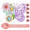 Floral Butterfly Embroidery File - KIOKO