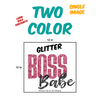 Glitter Two Color Screen Print Transfers - KIOKO