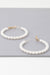 Goddess Frequency Pearl Hoop Earrings - KIOKO