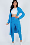 Hustle And Flow Cardigan Leggings SetKioko Clothing Company BLUE