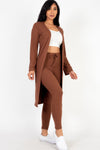 Hustle And Flow Cardigan Leggings SetKioko Clothing CompanyBROWN2