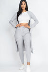 Hustle And Flow Cardigan Leggings SetKioko Clothing Company GREY