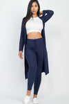 Hustle And Flow Cardigan Leggings SetKioko Clothing Company NAVY