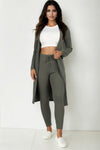 Hustle And Flow Cardigan Leggings SetKioko Clothing Company OLIVE