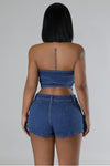 KIOKO Illusions Denim Shorts Set 4